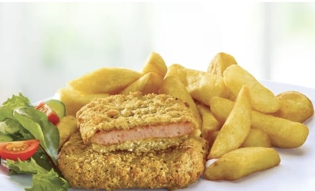 Spam Fritters and Chips